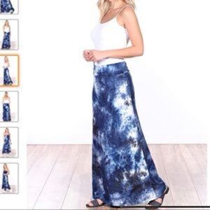 Ralph Lauren Knit Tie Dyed maxi skirt D31